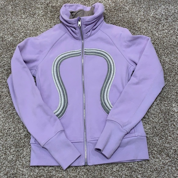 lululemon athletica Tops - Lululemon lilac purple zip up sweatshirt size 8
